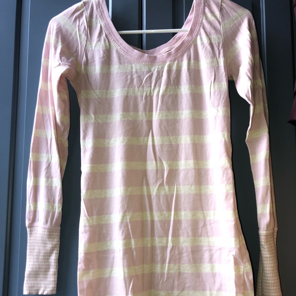 Pink and Cream Stripped Shirt